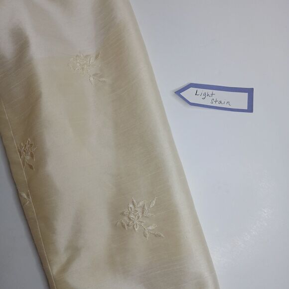 Larry Levine Embroidered Floral Midi Skirt Suit Women's Size 8-Lined-Back Slit - Picture 10 of 14